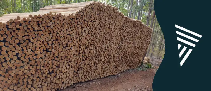 Estaca de eucalipto tratado para cerca