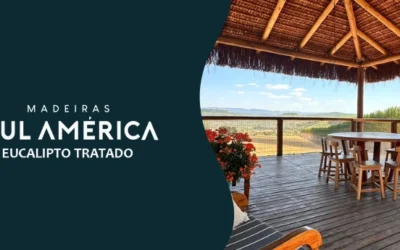 Quiosque de eucalipto com estilo, resistência e durabilidade